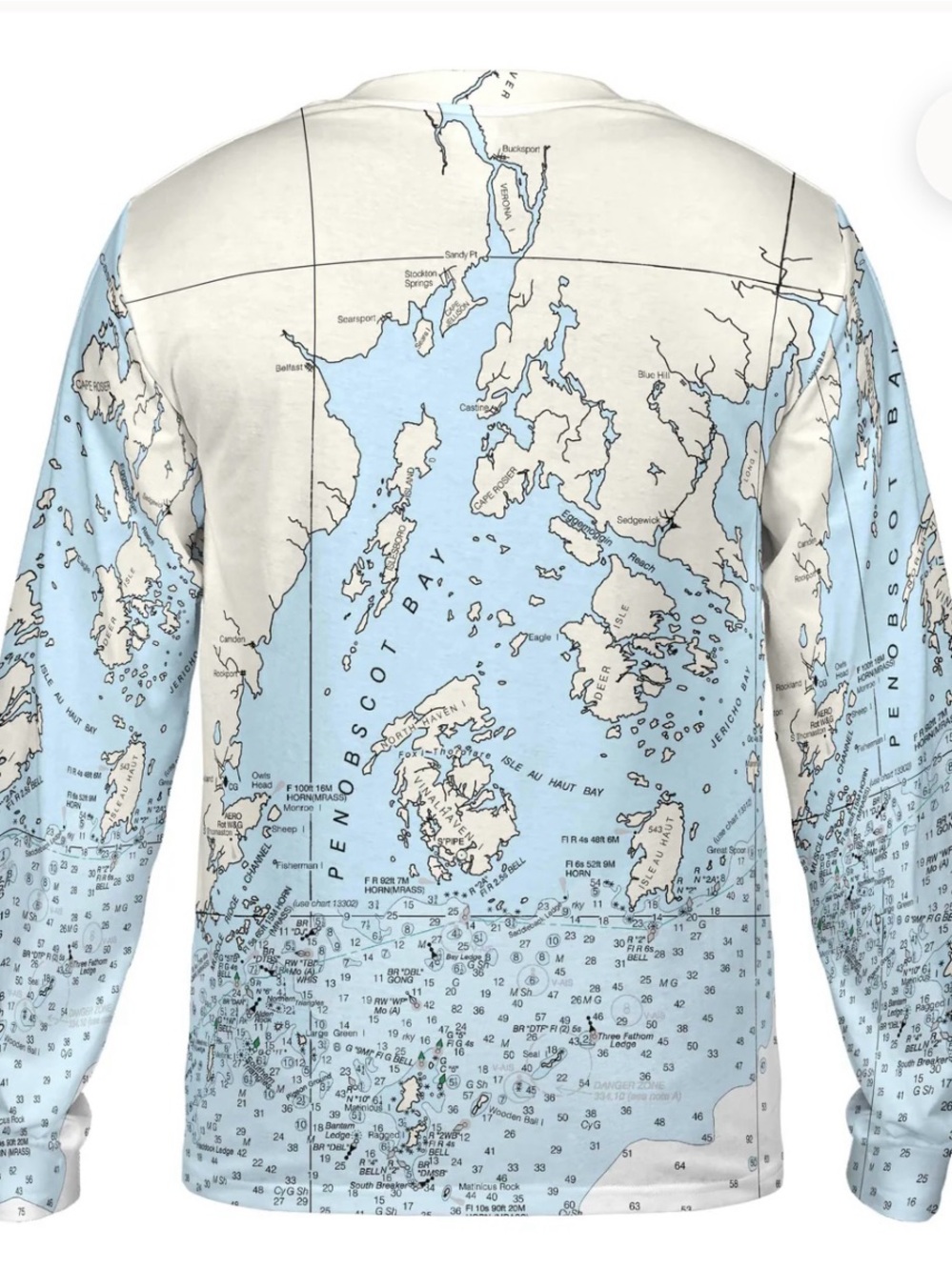 Top Deck Gear Penobscot Bay Maine Long Sleeved Tee